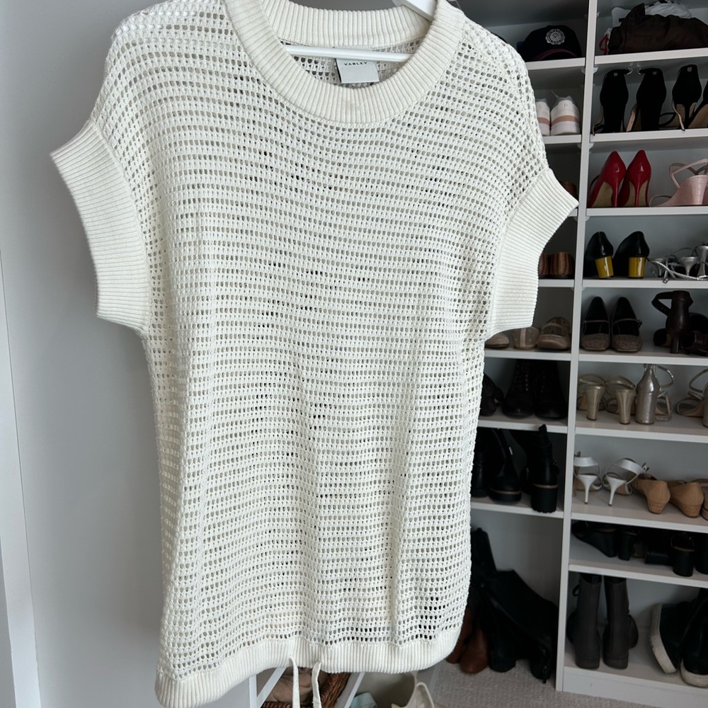 Varley Cream Knit Sweater